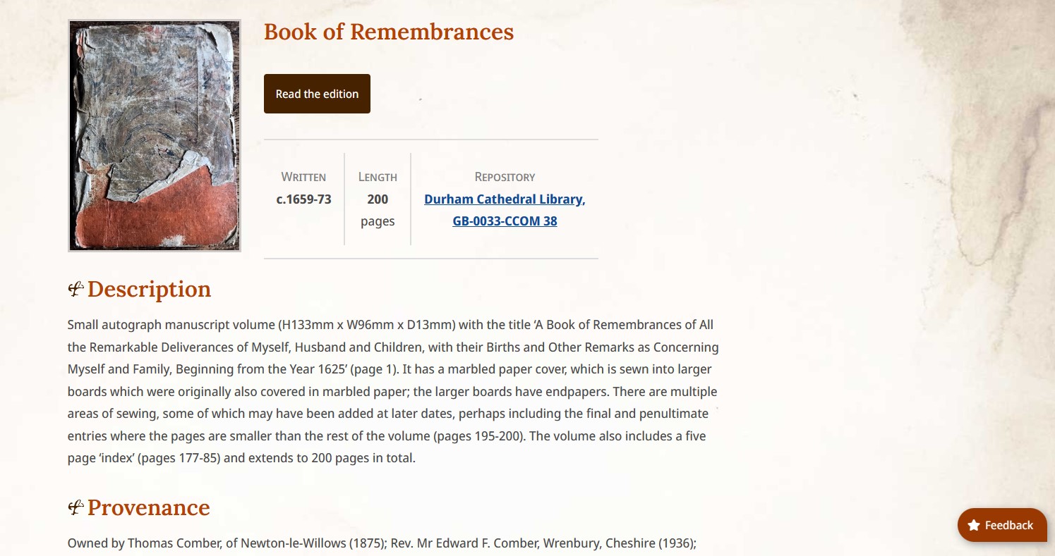 The Book of Remembrances page from the Thornton's Books site, showing all four books, one of which has an 'About' button