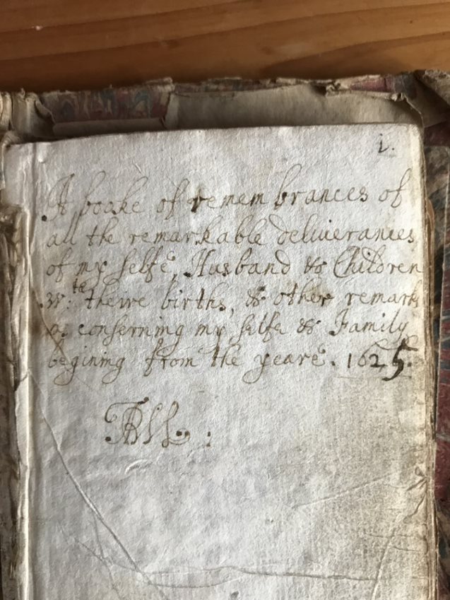 The title page of an old handwritten book
