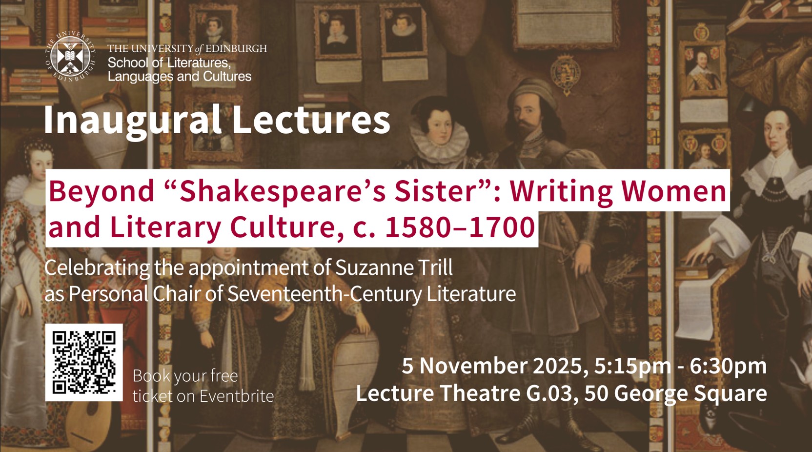 Suzanne Trill’s Inaugural Lecture