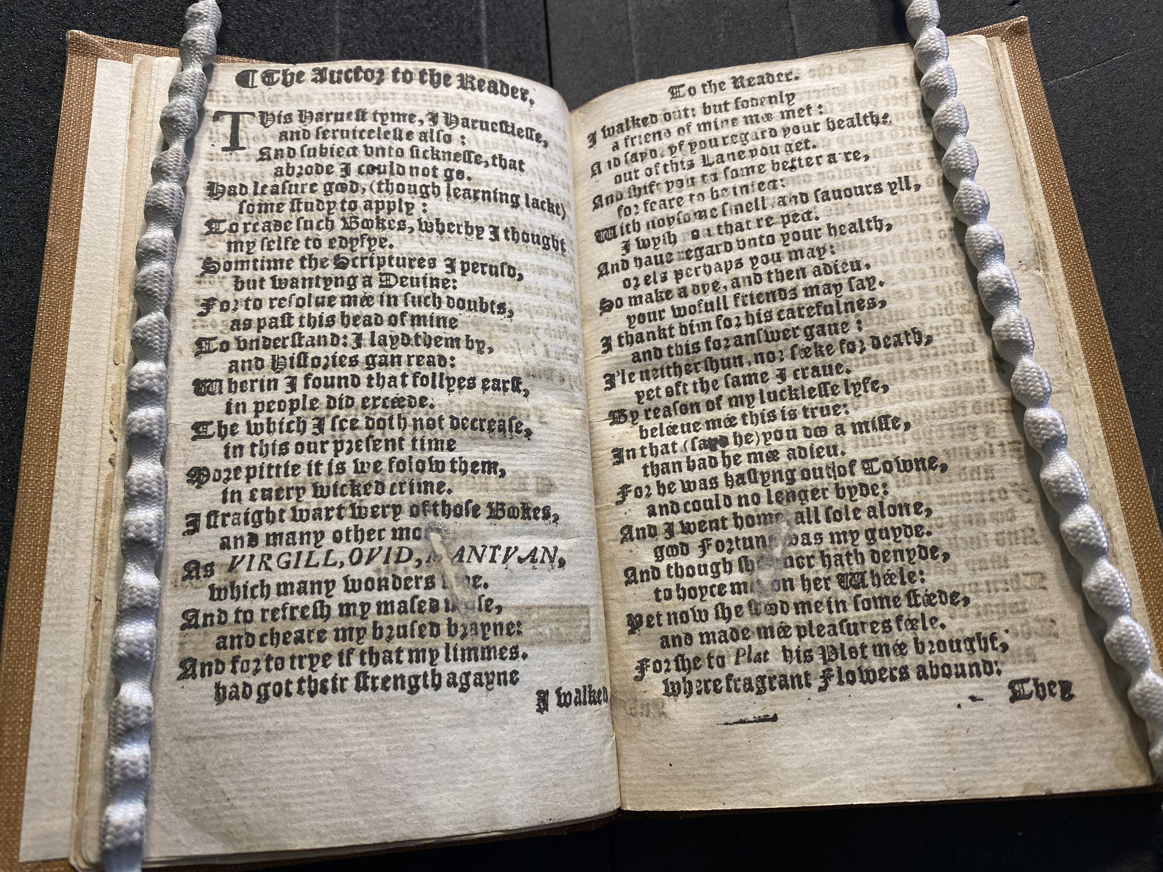 A photograph of an open printed book
